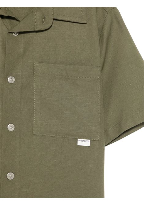 Children's linen and viscose shirt Paolo Pecora | PP4001/MAVERDE